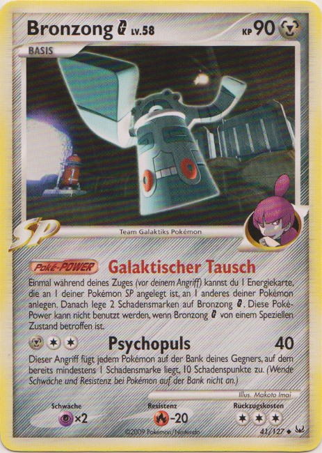 Bronzong G 41 — Platinum (German Pokémon TCG card)