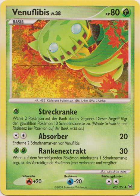 Venuflibis 43 — Platinum (German Pokémon TCG card)