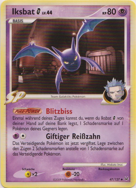 Iksbat G 47 — Platinum (German Pokémon TCG card)