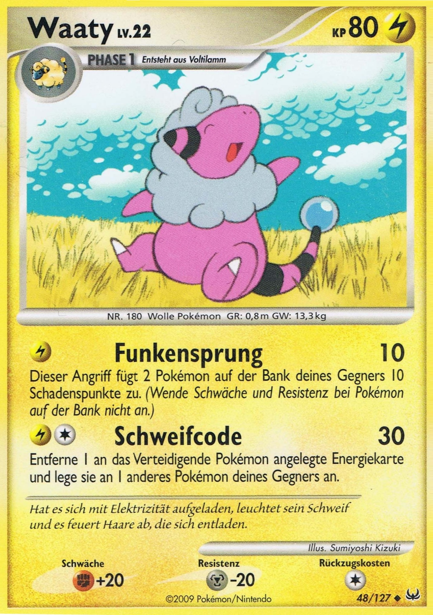 Waaty 48 — Platinum (German Pokémon TCG card)