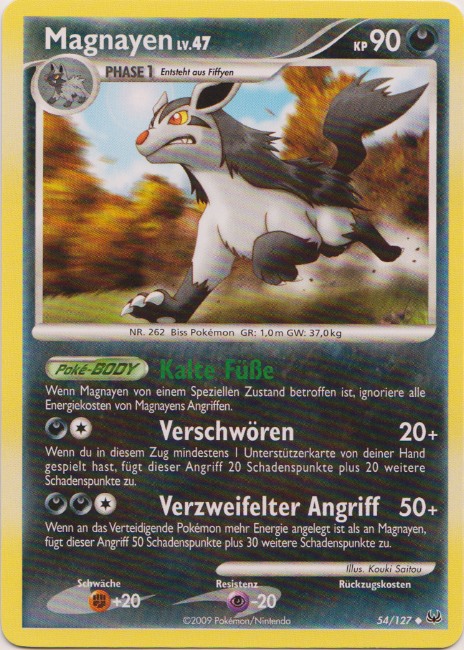 Magnayen 54 — Platinum (German Pokémon TCG card)