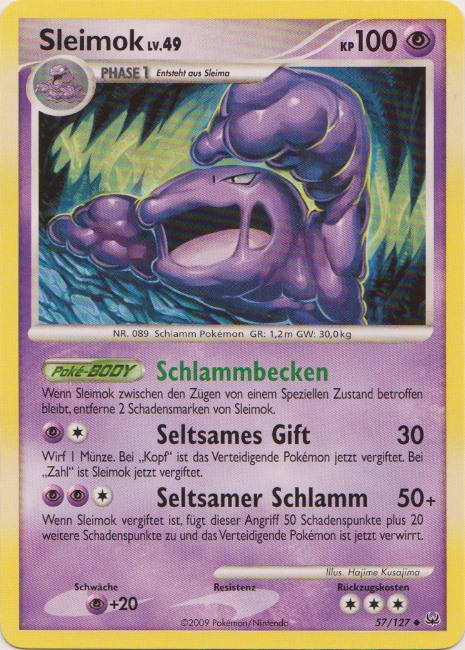 Sleimok 57 — Platinum (German Pokémon TCG card)