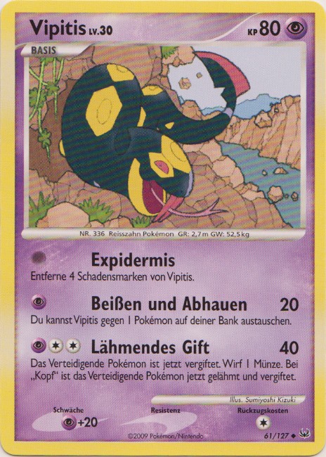 Vipitis 61 — Platinum (German Pokémon TCG card)