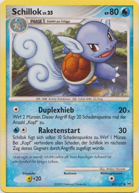 Schillok 65 — Platinum (German Pokémon TCG card)