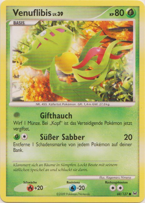 Venuflibis 68 — Platinum (German Pokémon TCG card)