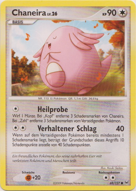 Chaneira 69 — Platinum (German Pokémon TCG card)