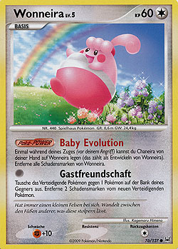 Wonneira 76 — Platinum (German Pokémon TCG card)