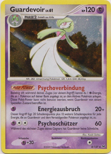 Guardevoir 8 — Platinum (German Pokémon TCG card)
