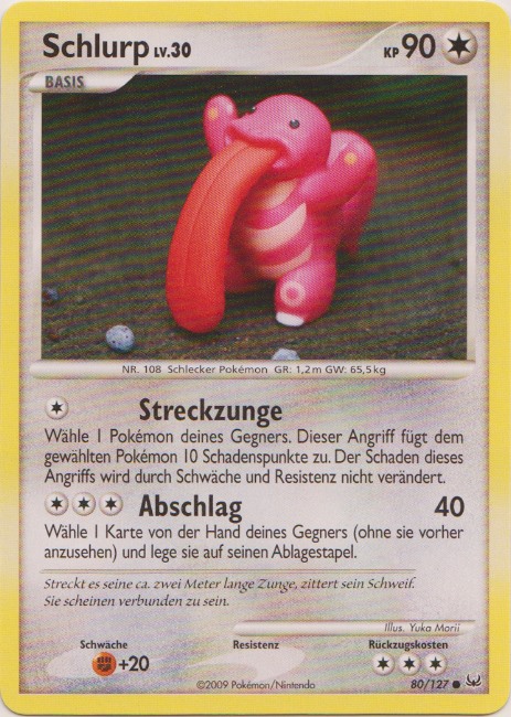 Schlurp 80 — Platinum (German Pokémon TCG card)