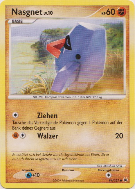Nasgnet 84 — Platinum (German Pokémon TCG card)