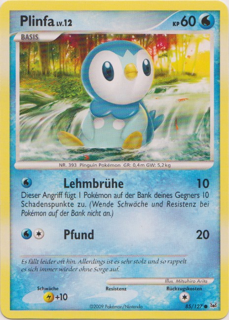 Plinfa 85 — Platinum (German Pokémon TCG card)