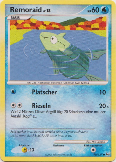 Remoraid 90 — Platinum (German Pokémon TCG card)