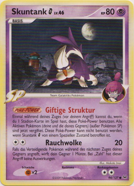 Skuntank G 94 — Platinum (German Pokémon TCG card)