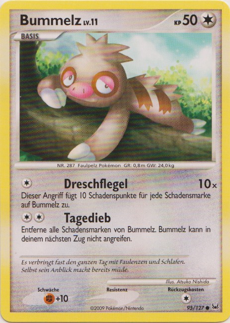 Bummelz 95 — Platinum (German Pokémon TCG card)