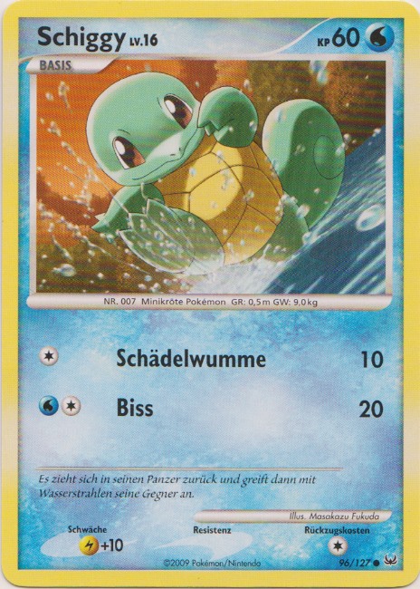 Schiggy 96 — Platinum (German Pokémon TCG card)