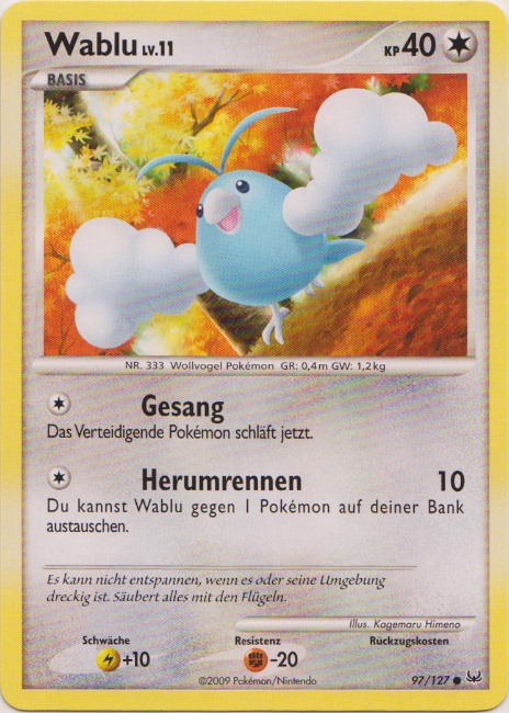 Wablu 97 — Platinum (German Pokémon TCG card)