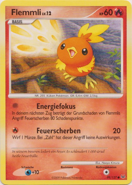 Flemmli 99 — Platinum (German Pokémon TCG card)