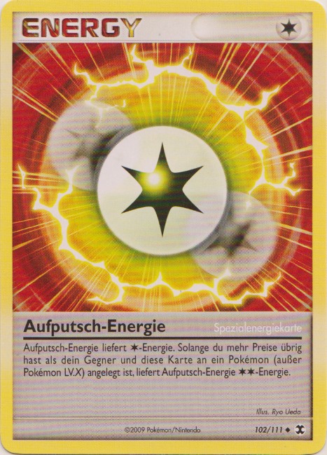Aufputsch-Energie 102 — Rising Rivals (German Pokémon TCG card)