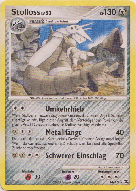 Stolloss 14 — Rising Rivals (German Pokémon TCG card)