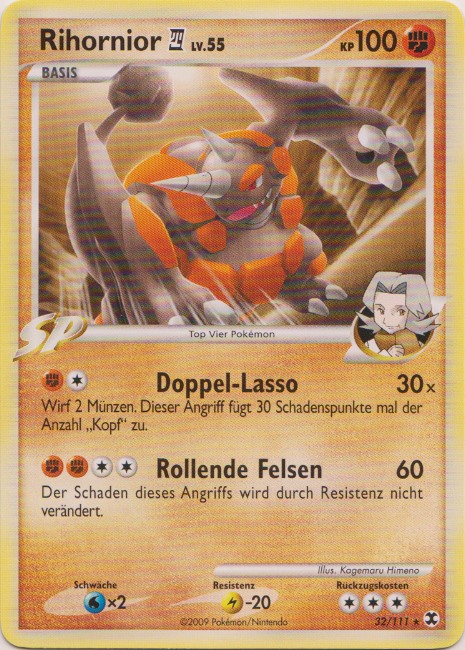 Rihornior 4 32 — Rising Rivals (German Pokémon TCG card)