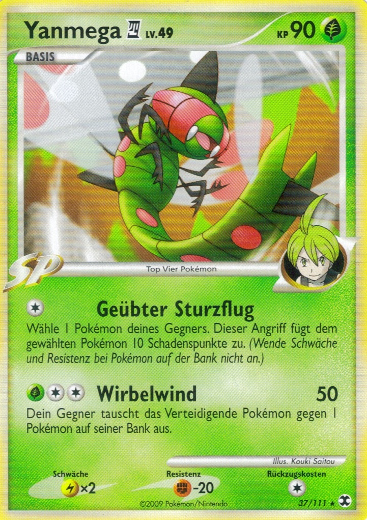 Yanmega 4 37 — Rising Rivals (German Pokémon TCG card)