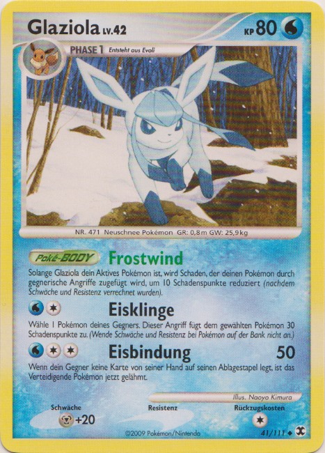 Glaziola 41 — Rising Rivals (German Pokémon TCG card)