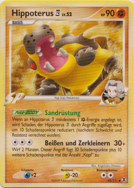 Hippoterus 4 42 — Rising Rivals (German Pokémon TCG card)