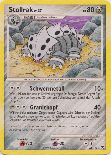 Stollrak 44 — Rising Rivals (German Pokémon TCG card)