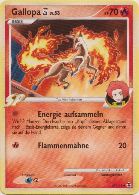 Gallopa 4 47 — Rising Rivals (German Pokémon TCG card)