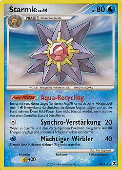 Starmie 50 — Rising Rivals (German Pokémon TCG card)