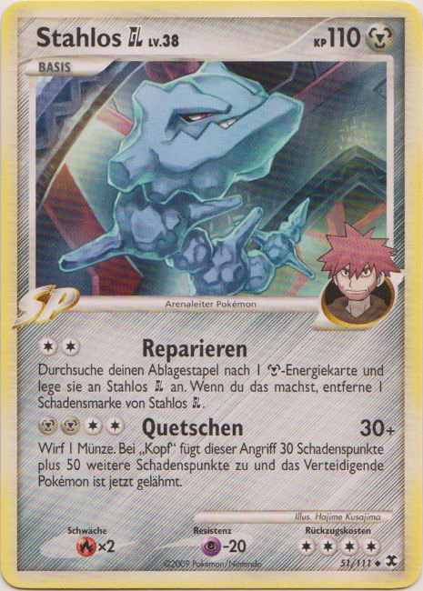 Stahlos GL 51 — Rising Rivals (German Pokémon TCG card)