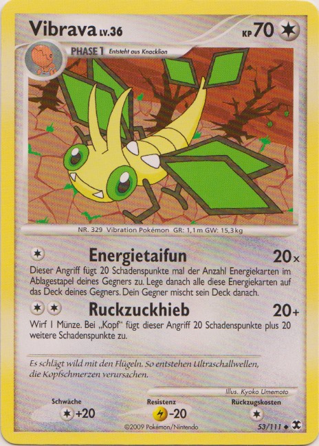 Vibrava 53 — Rising Rivals (German Pokémon TCG card)