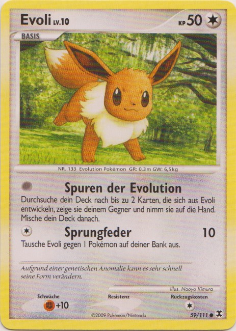 Evoli 59 — Rising Rivals (German Pokémon TCG card)