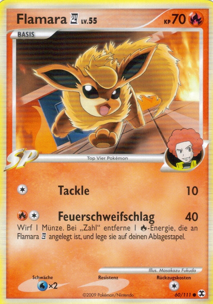 Flamara 4 60 — Rising Rivals (German Pokémon TCG card)