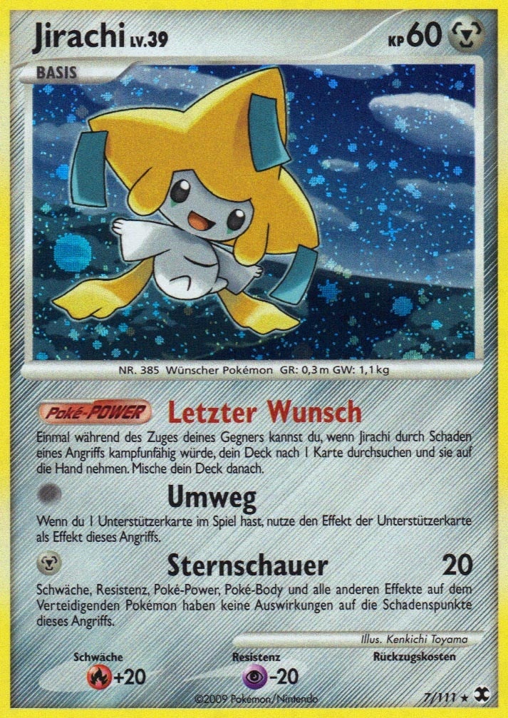 Jirachi 7 — Rising Rivals (German Pokémon TCG card)