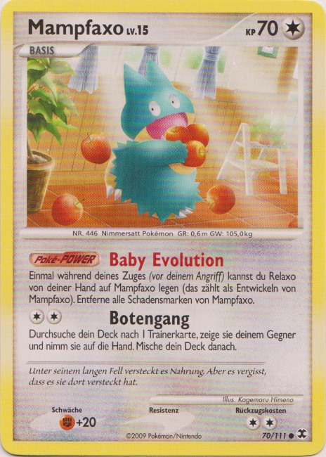 Mampfaxo 70 — Rising Rivals (German Pokémon TCG card)