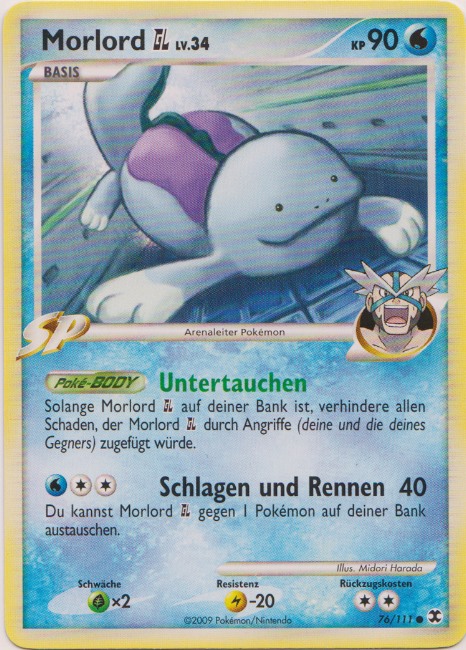 Morlord GL 76 — Rising Rivals (German Pokémon TCG card)