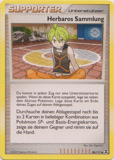 Herbaros Sammlung 88 — Rising Rivals (German Pokémon TCG card)