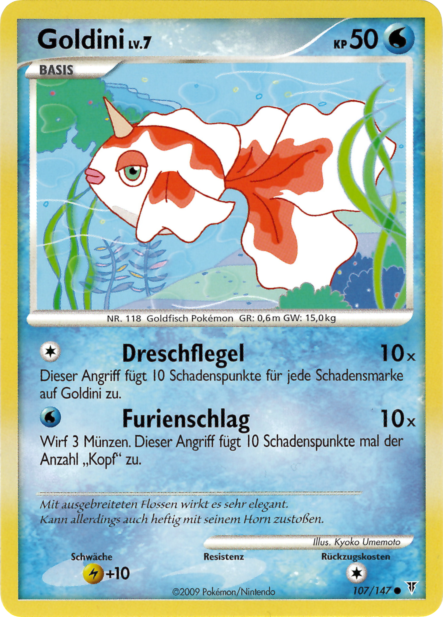 Goldini 107 — Supreme Victors (German Pokémon TCG card)