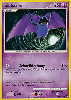 Zubat 133 — Supreme Victors (German Pokémon TCG card)
