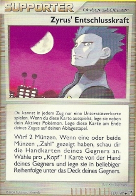 Zyrus' Entschlusskraft 137 — Supreme Victors (German Pokémon TCG card)