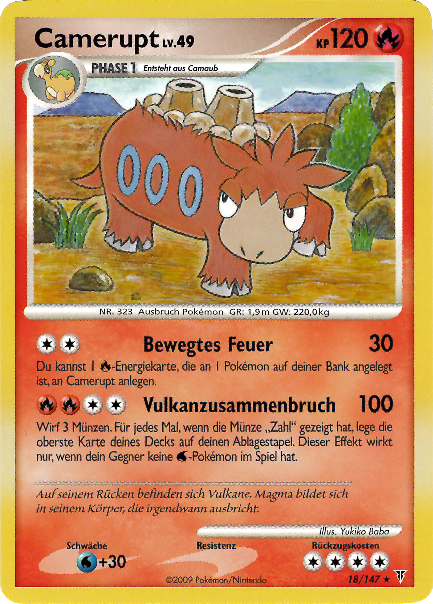 Camerupt 18 — Supreme Victors (German Pokémon TCG card)