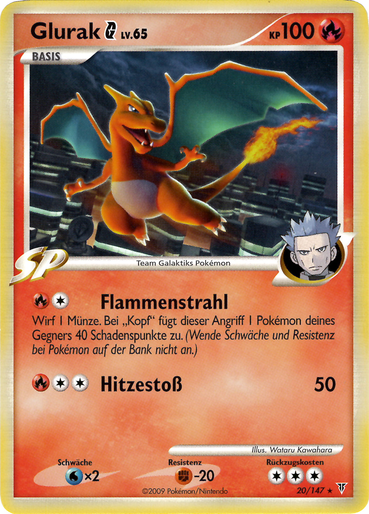 Glurak G 20 — Supreme Victors (German Pokémon TCG card)