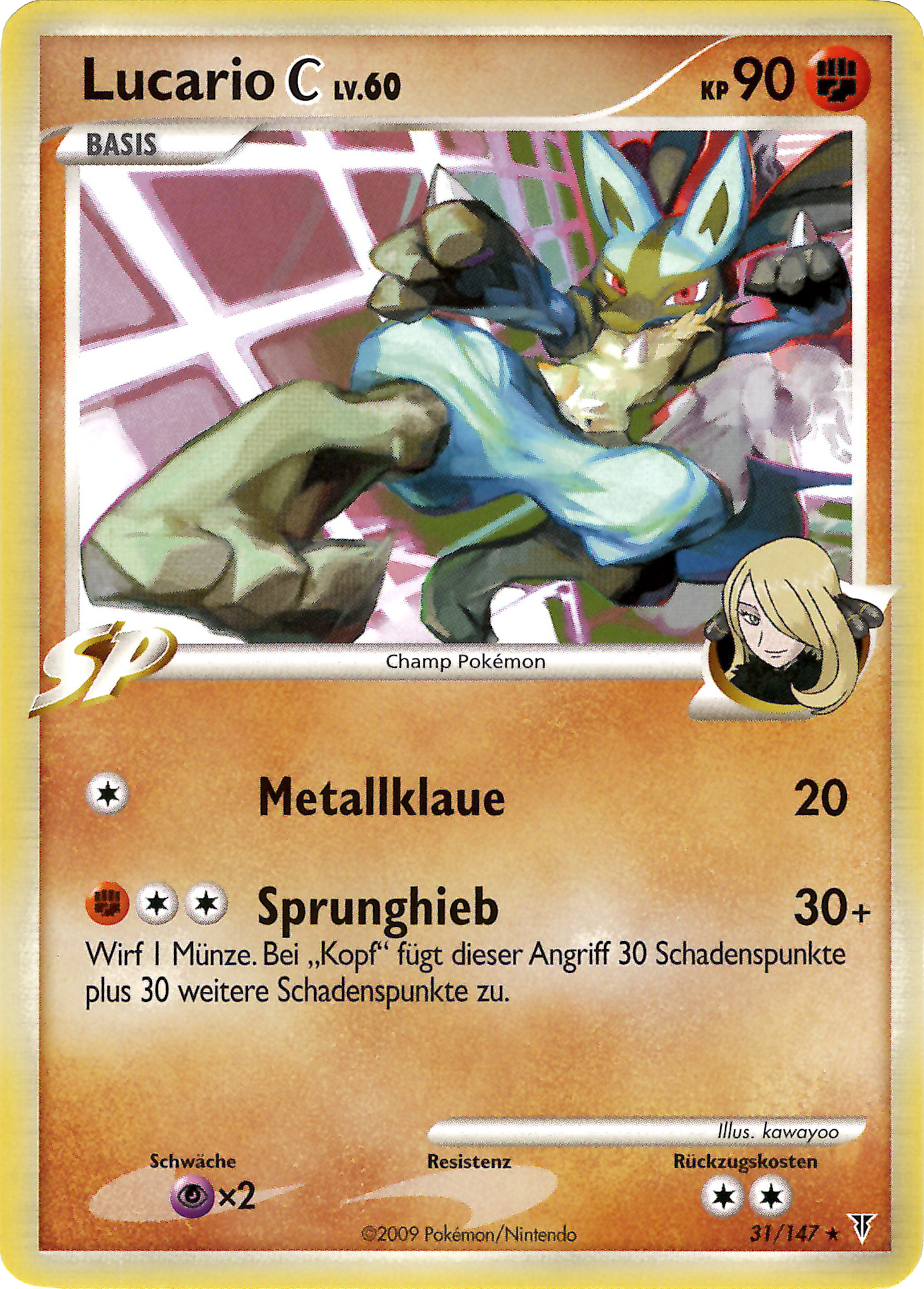 Lucario C 31 — Supreme Victors (German Pokémon TCG card)