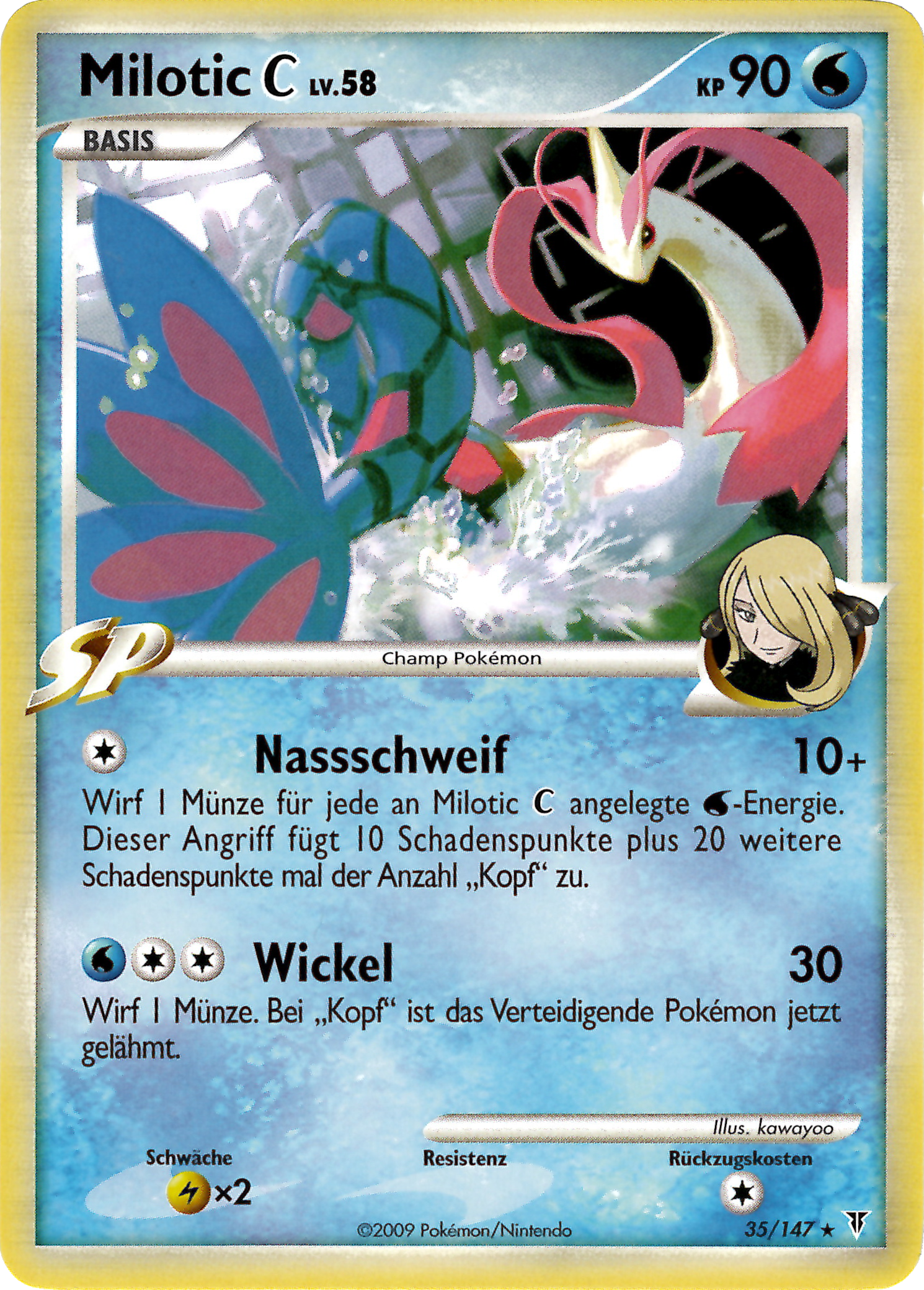 Milotic C 35 — Supreme Victors (German Pokémon TCG card)