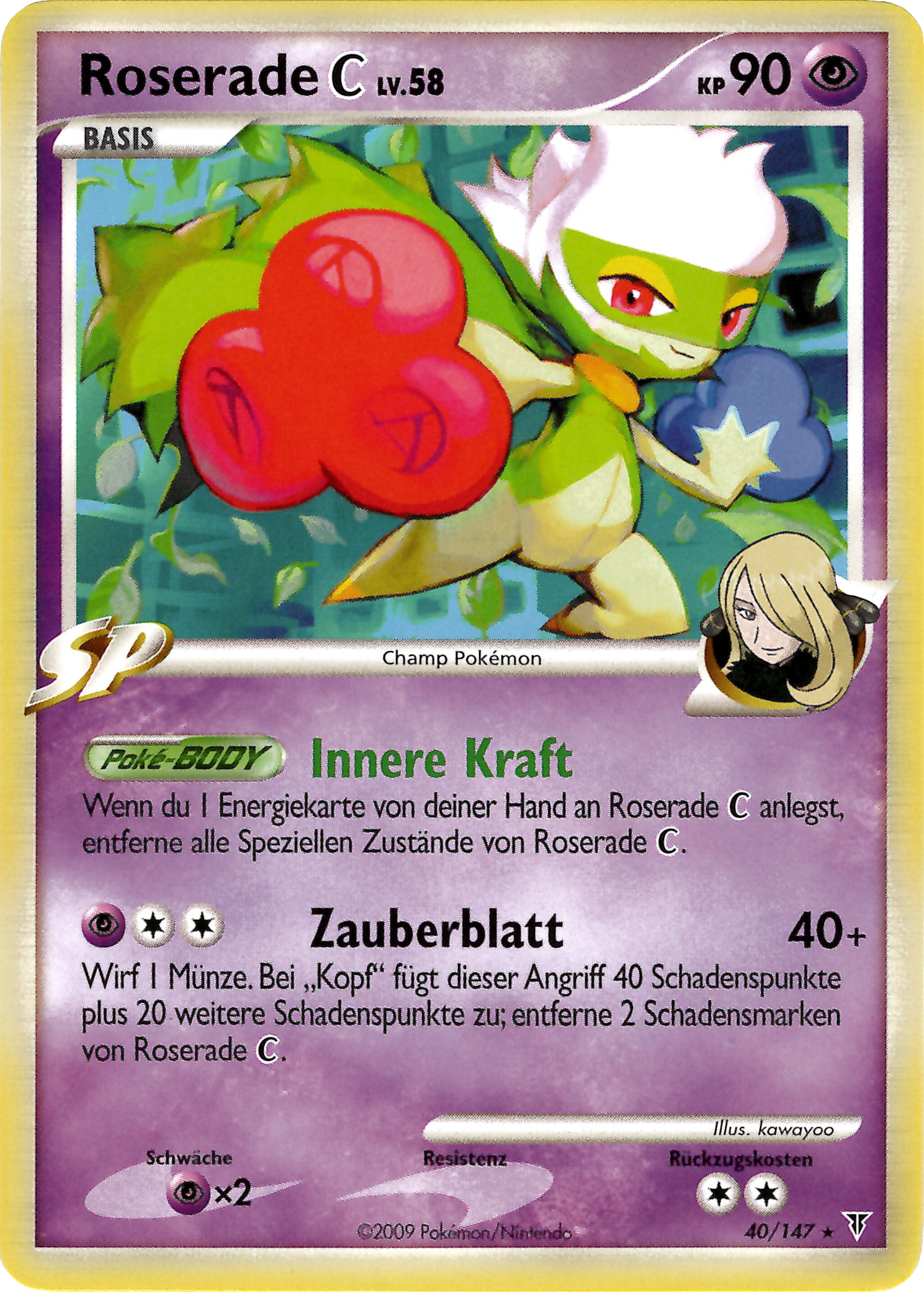 Roserade C 40 — Supreme Victors (German Pokémon TCG card)