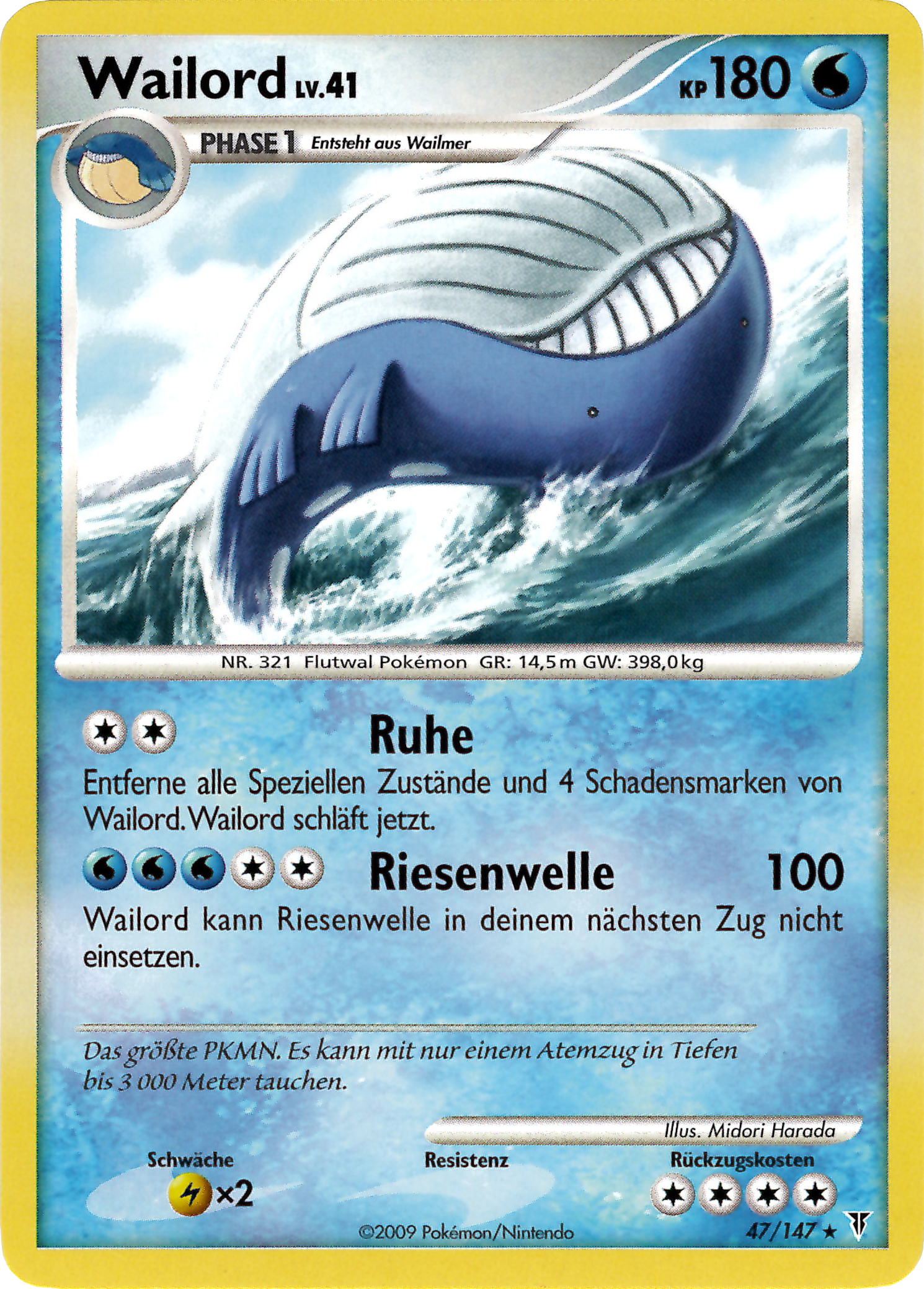 Wailord 47 — Supreme Victors (German Pokémon TCG card)