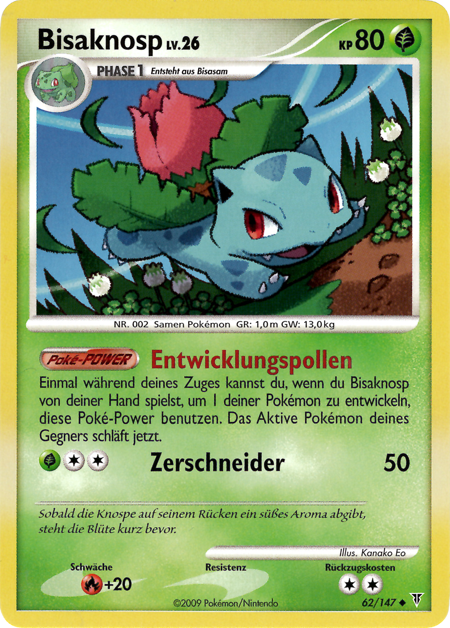 Bisaknosp 62 — Supreme Victors (German Pokémon TCG card)