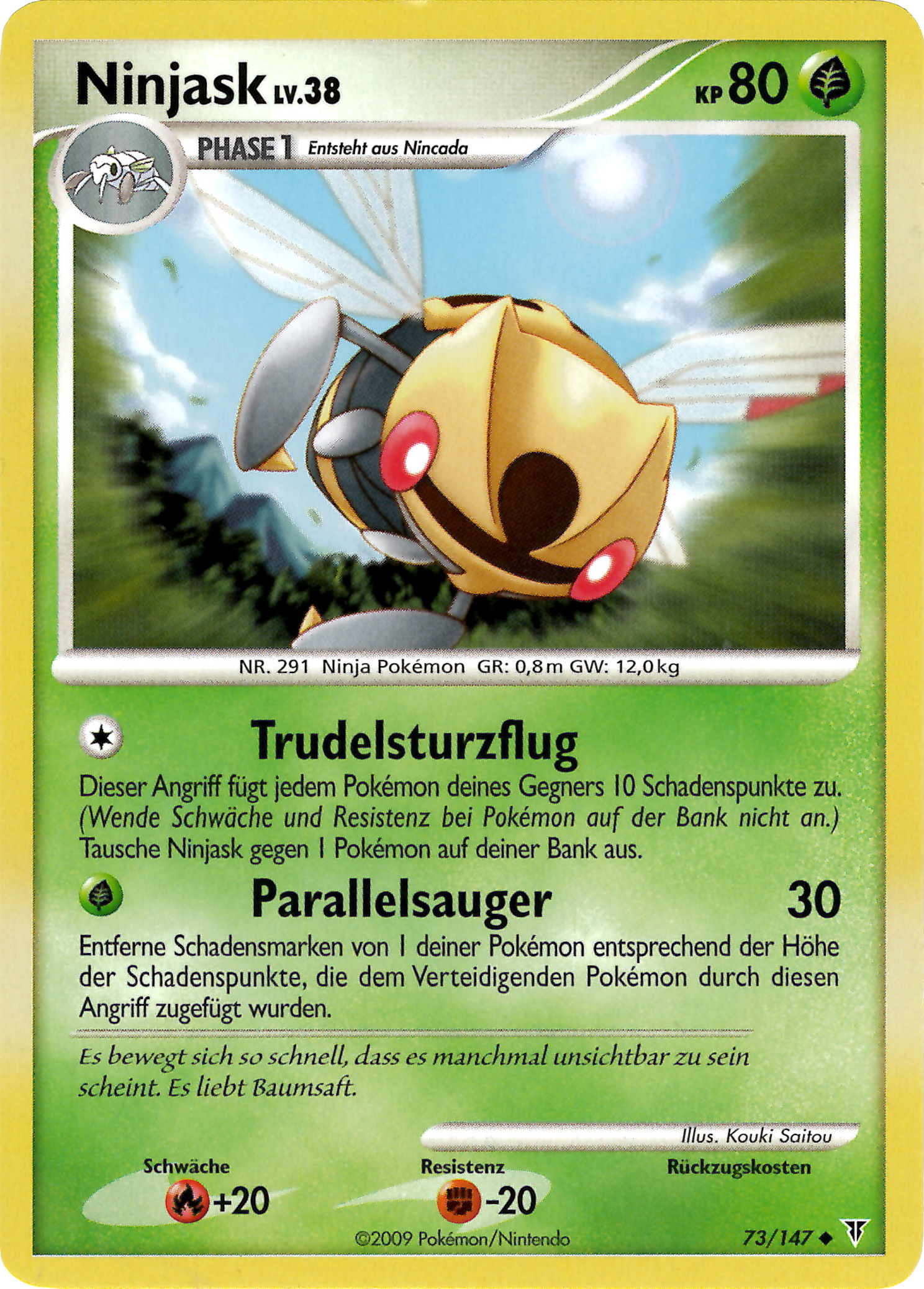 Ninjask 73 — Supreme Victors (German Pokémon TCG card)