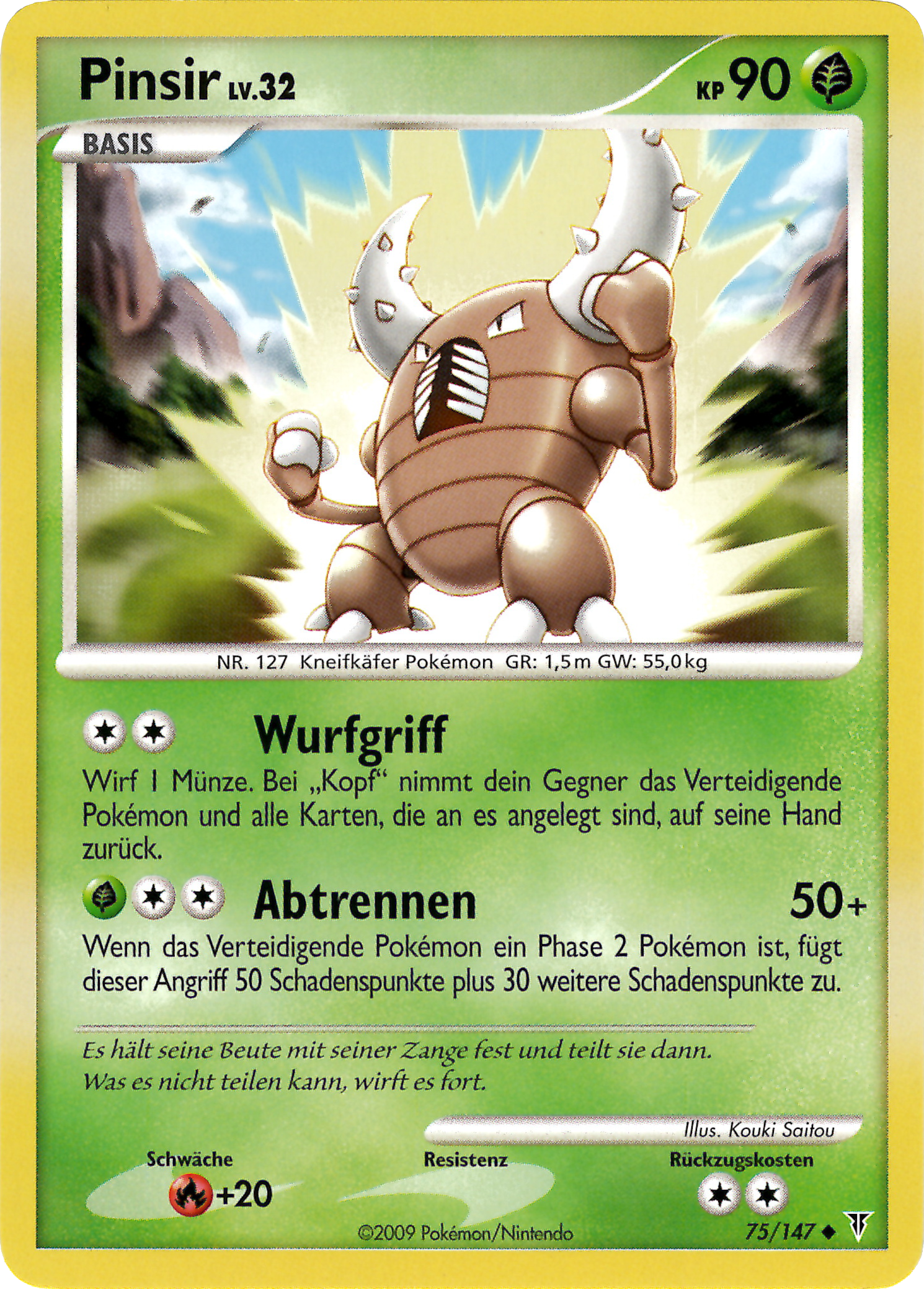 Pinsir 75 — Supreme Victors (German Pokémon TCG card)